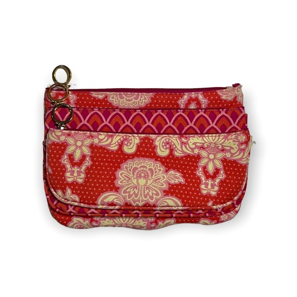 Contents by Allegro Set of 3 Pink, Orange & Cream Fabric Makeup, Travel Bags - Picture 12 of 12